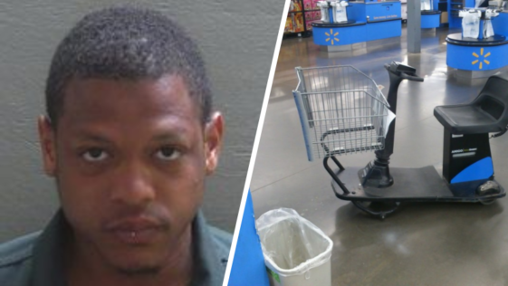 Florida Man Exposes Genitals to Women While Riding Walmart Scooter