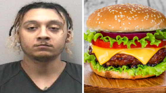 Florida Man May 14 slapped Woman with Cheeseburger