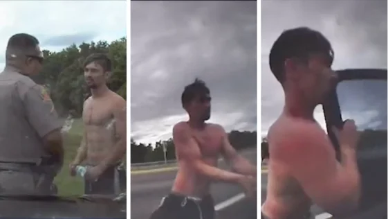 Shirtless Florida Man Steals FHP Cruiser, Takes off down Highway at 150mph May 19
