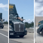 Florida Man Clings to Semitruck Speeding Down Highway