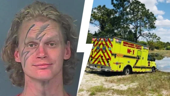 Florida Man Steals Ambulance From Hospital, Drives It Into Mud