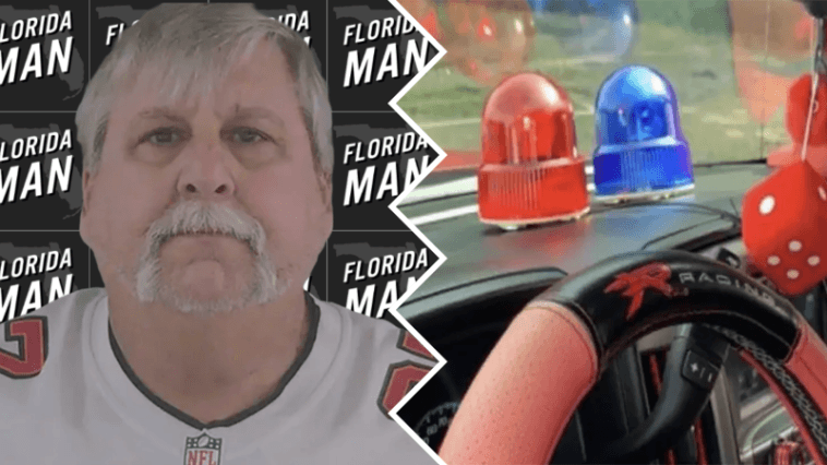 Florida man impersonated police while wearing Buccaneers jersey and flashing red, blue lights