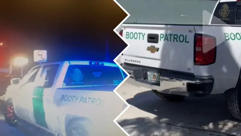 Florida Man Citation DeSoto County Sheriff Booty Patrol Truck October 29