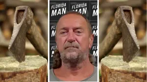 Florida man hits another in the face with a hatchet over spilled beer October 25