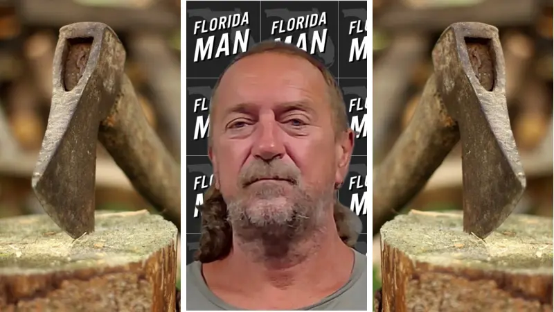 Florida man hits another in the face with a hatchet over spilled beer October 25